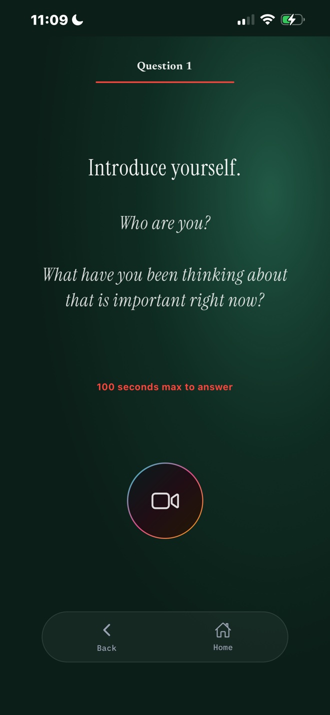 Future Vibrant Self — Question 1